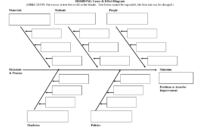 فارغ هيكل السمكة مخطط قالب Word | Ishikawa Diagram, Diagram in Blank Fishbone Diagram Template Word