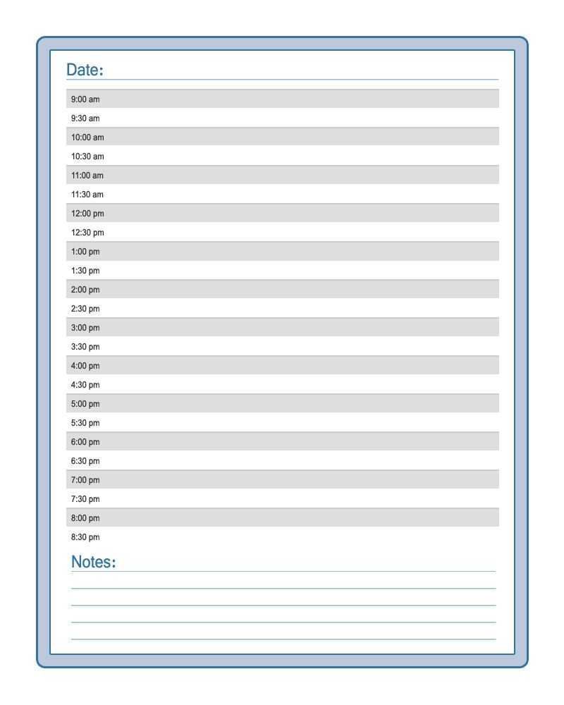 Daily Calendar Template | Calendar Templates | Templates Pertaining To Printable Blank Daily Schedule Template