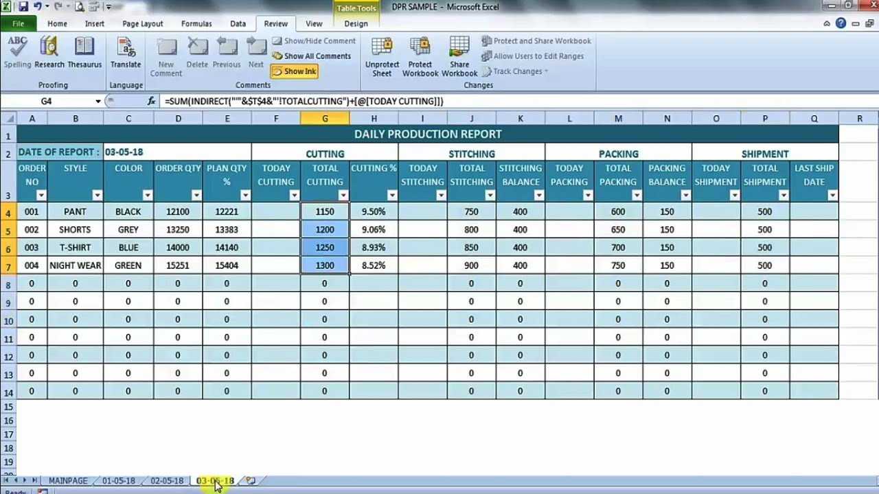 productivity-report-template-excel