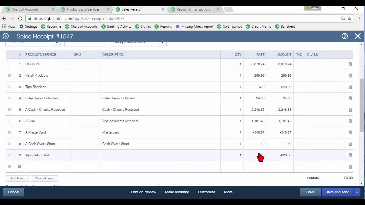 Daily Sales Summary In Quickbooks Online Within Quick Book Reports Templates