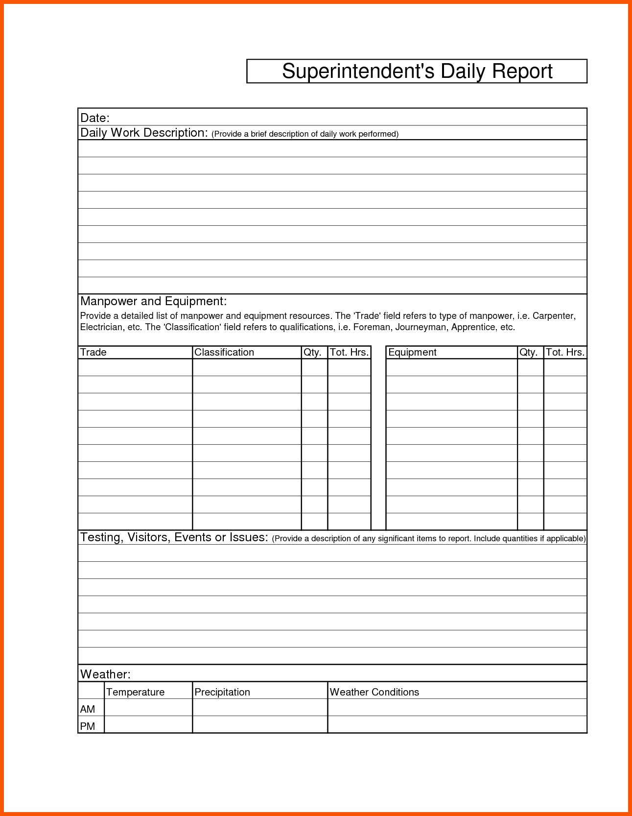 Daily Work Progress Report Format – Corto.foreversammi Pertaining To Daily Work Report Template