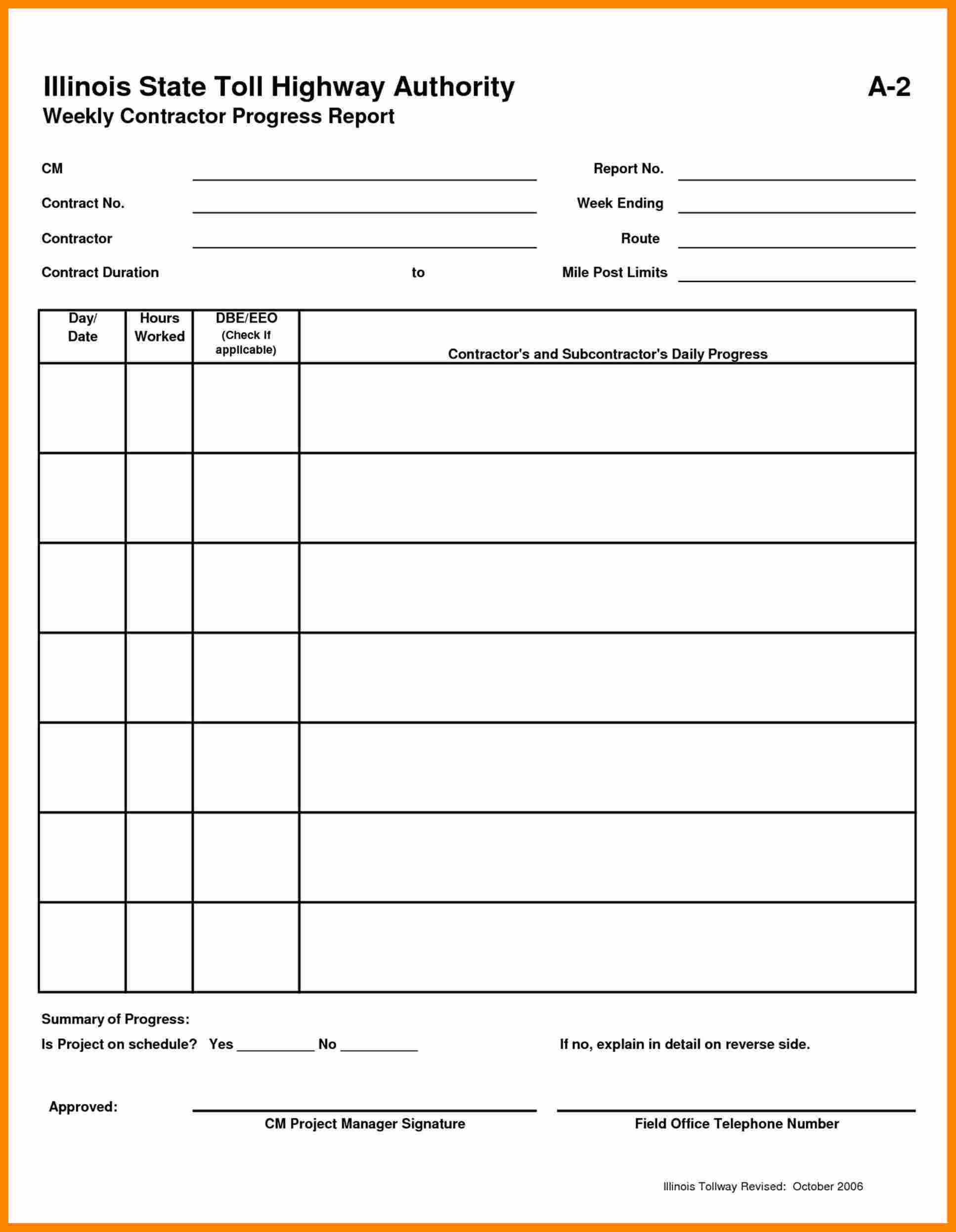 Daily Work Progress Report Format – Corto.foreversammi With Regard To Project Daily Status Report Template