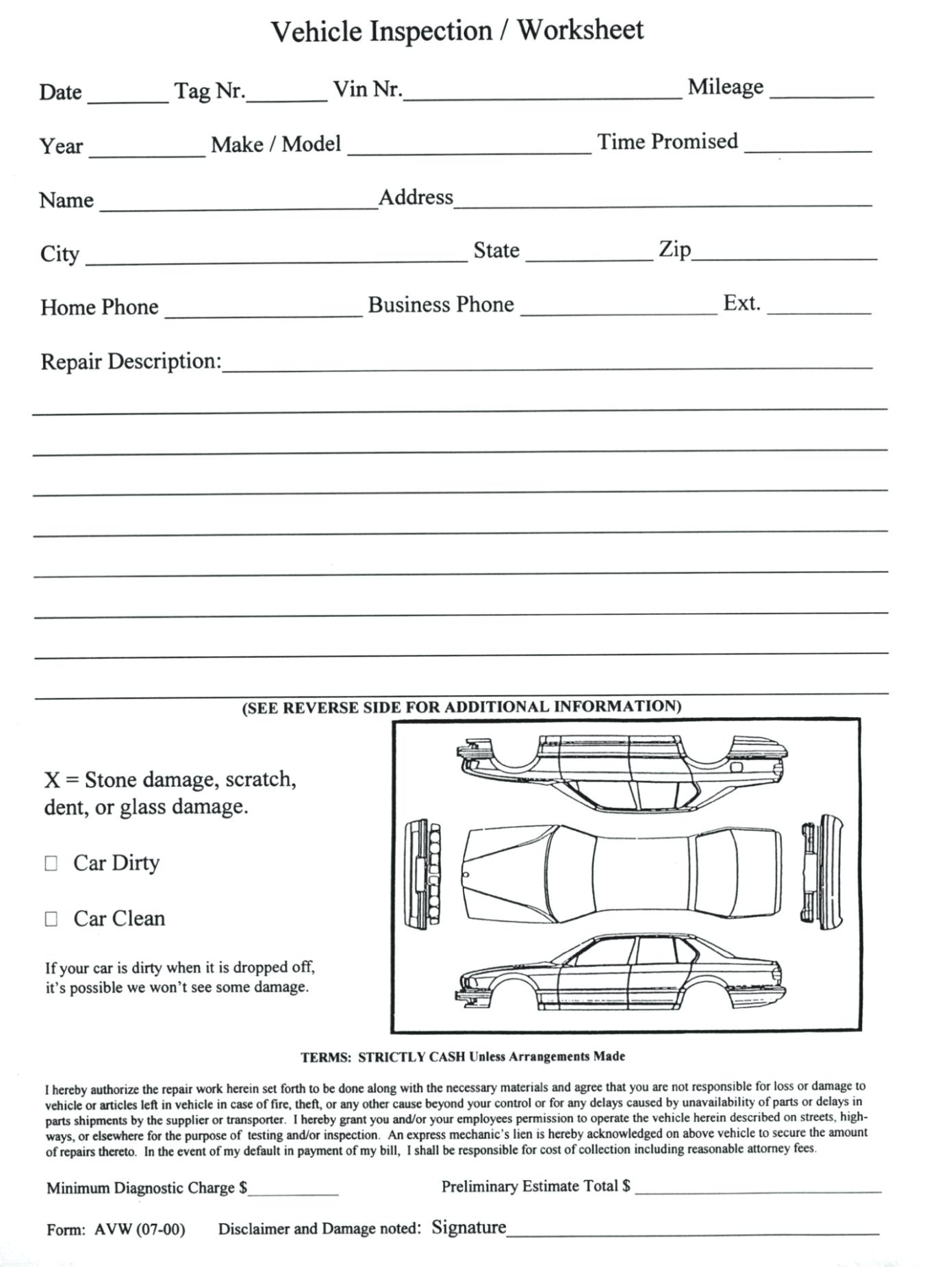 Damage Report Template – Wovensheet.co With Car Damage Report Template