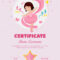 Dance Certificate Template | Cute Children Ballet Class Within Dance Certificate Template