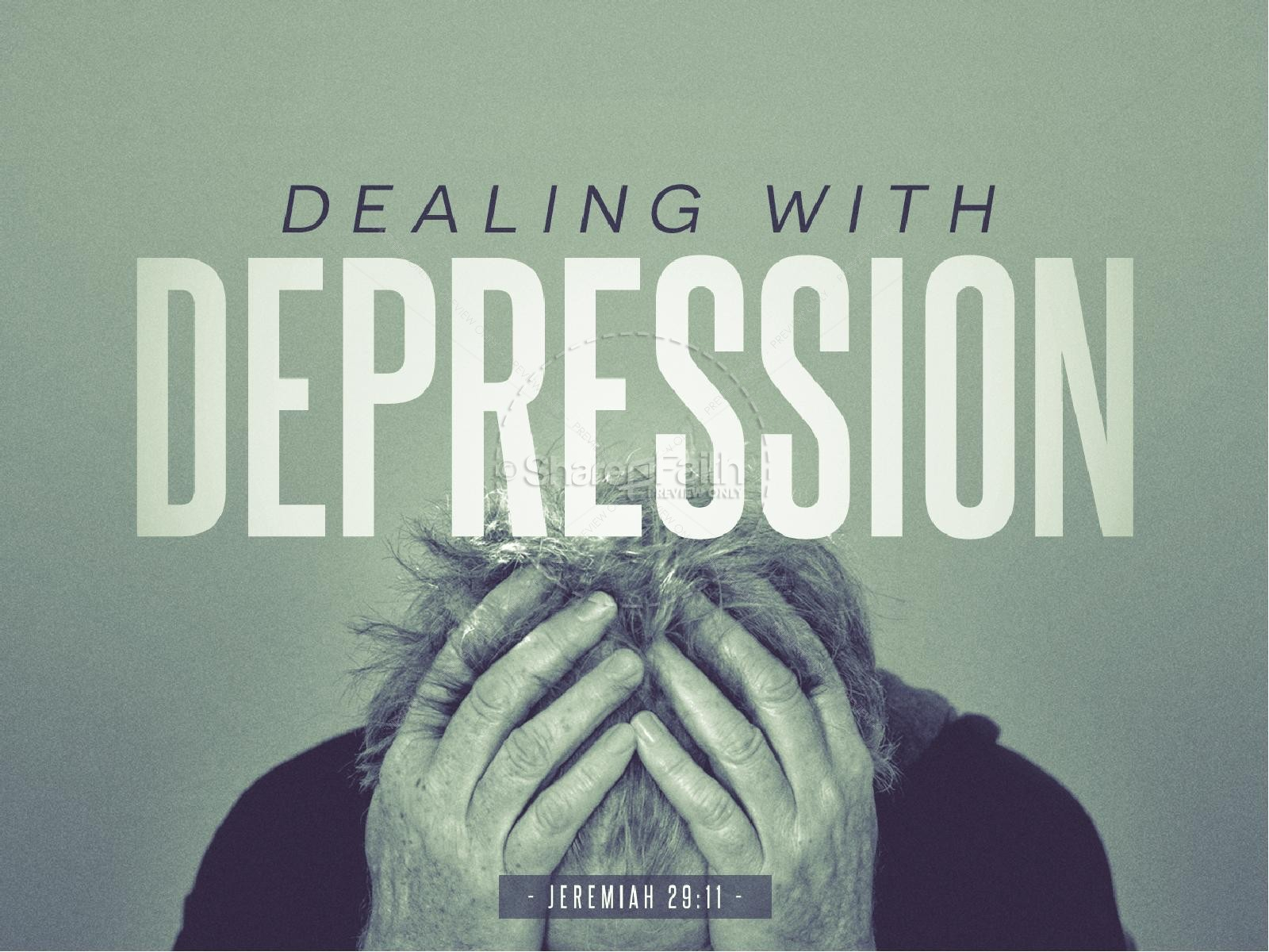 Dealing With Depression Christian Powerpoint | Powerpoint Regarding Depression Powerpoint Template