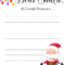 Dear Santa Letter: Free Printable Downloads – With Regard To Blank Letter From Santa Template