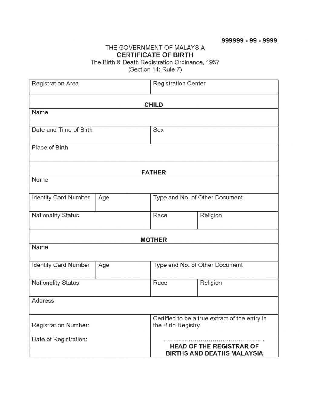 Death Certificate Translation Template Spanish To English Pertaining To Birth Certificate Translation Template English To Spanish