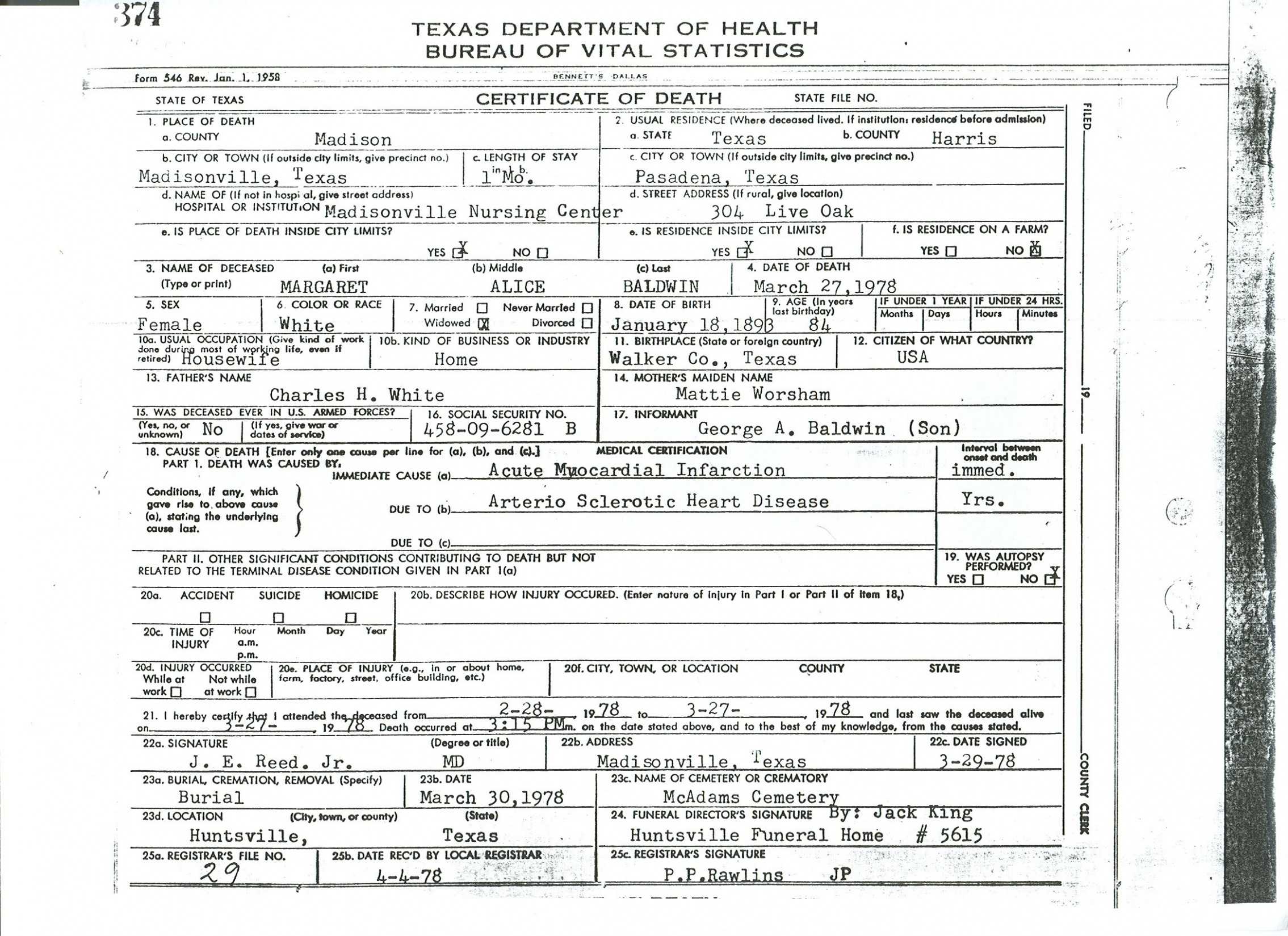 Death Certificate Translation Template Spanish To English Within Death Certificate Translation Template