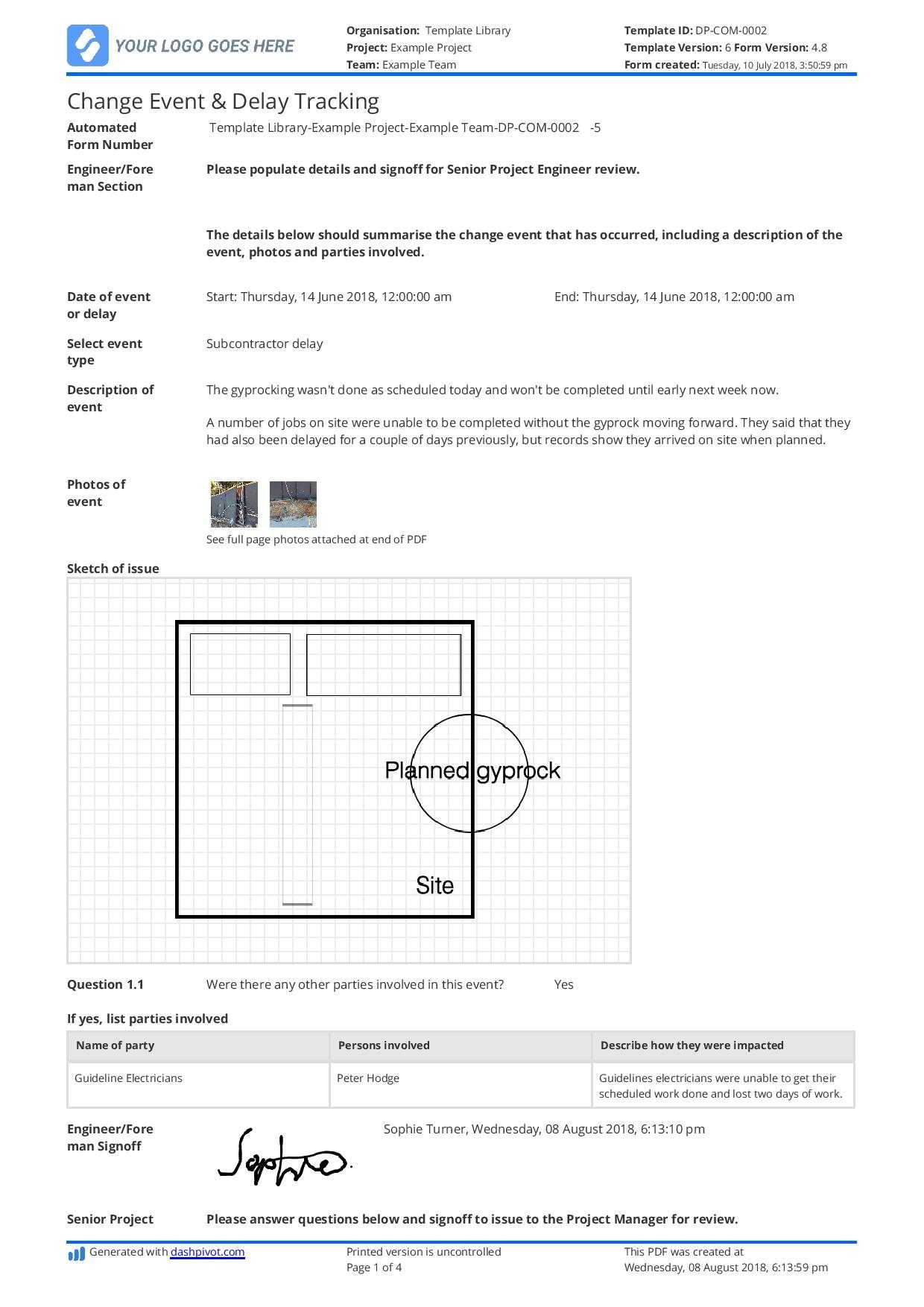 Delay Analysis Report Template: Use This Template For Free Now Throughout Project Analysis Report Template