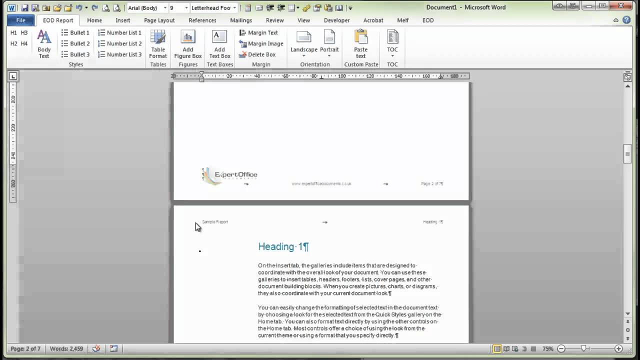 Demonstration Of Word Report Template With Ms Word Templates Throughout Ms Word Templates For Project Report