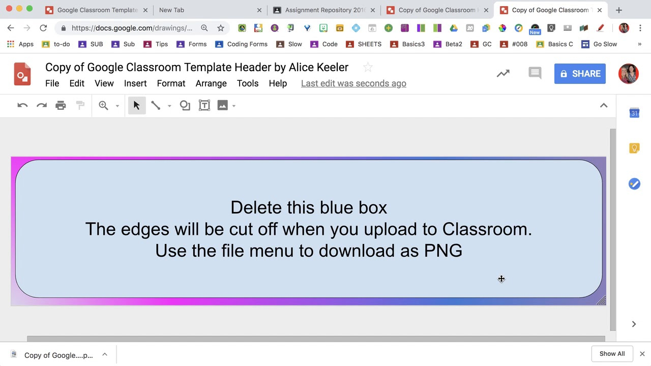 Design A Custom Google Classroom Header Within Classroom Banner Template