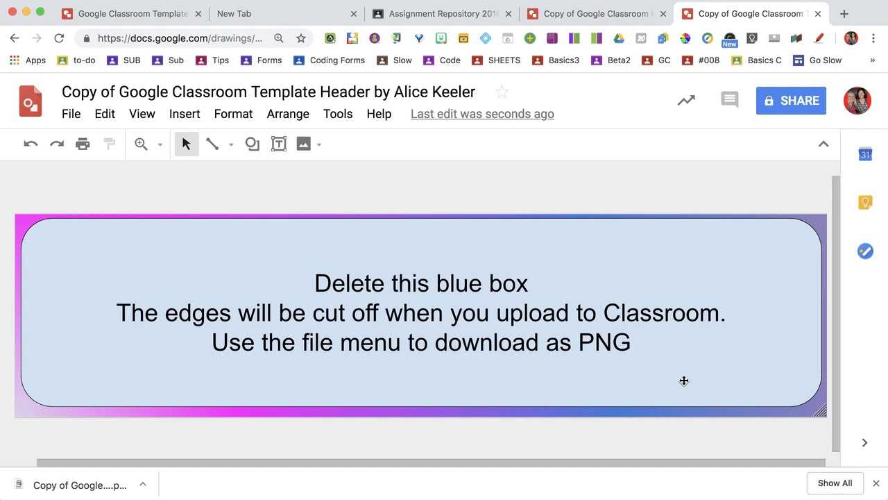 Design A Custom Google Classroom Header Within Classroom Banner Template