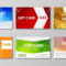 Design Of Colored Polygonal Gift Cards. Templates Of Different.. For Advertising Cards Templates