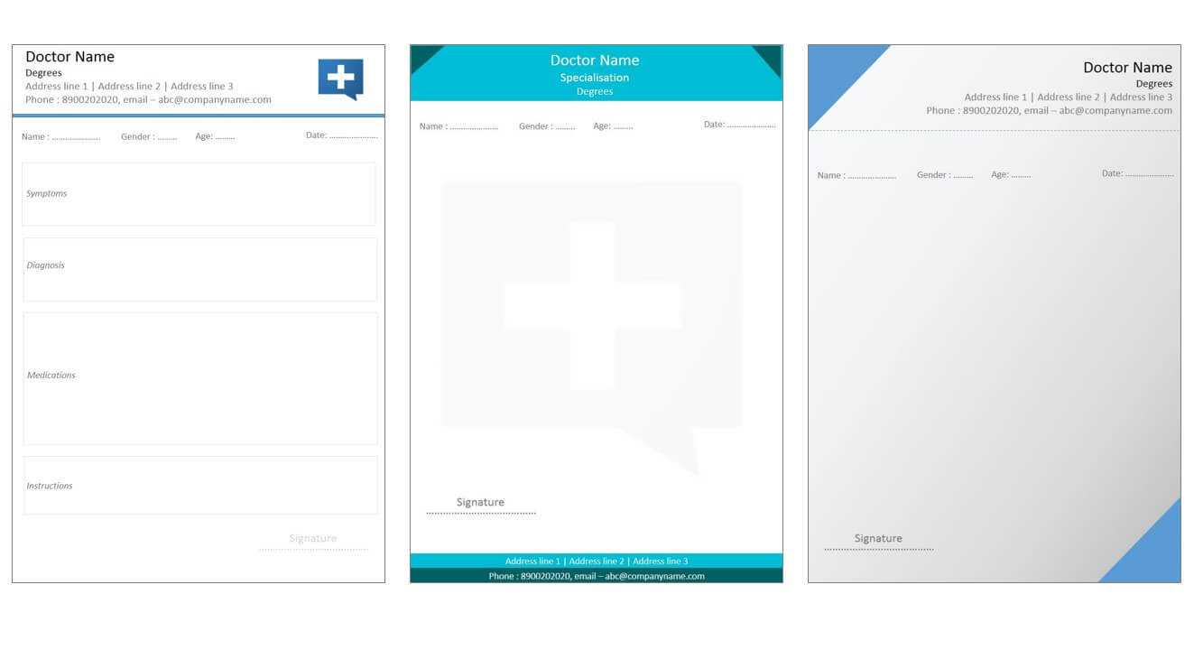 Designs For Medical Prescription Template – Indoclinic Blog With Regard To Doctors Prescription Template Word