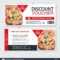 Discount Gift Voucher Fast Food Template Design. Pizza Set With Regard To Pizza Gift Certificate Template