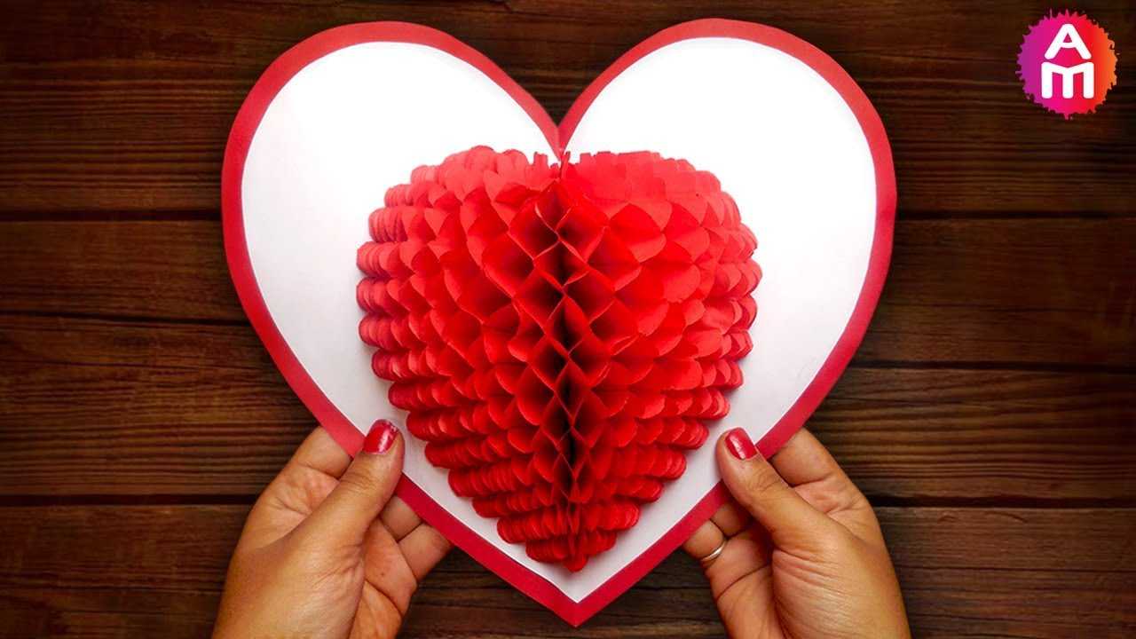 Diy 3D Heart ❤️ Pop Up Card | Valentine Pop Up Card For Heart Pop Up Card Template Free