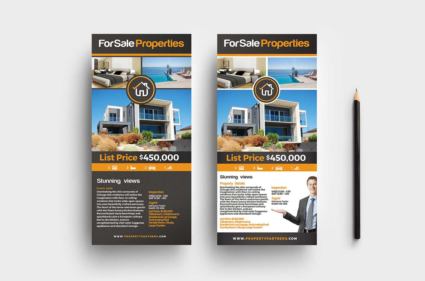 Dl Real Estate Rack Card Template In Psd, Ai & Vector Pertaining To Dl Card Template