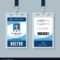 Doctor Id Badge Medical Identity Card Design With Regard To Hospital Id Card Template