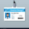 Doctor Id Card Template Medical Identity Badge With Regard To Hospital Id Card Template