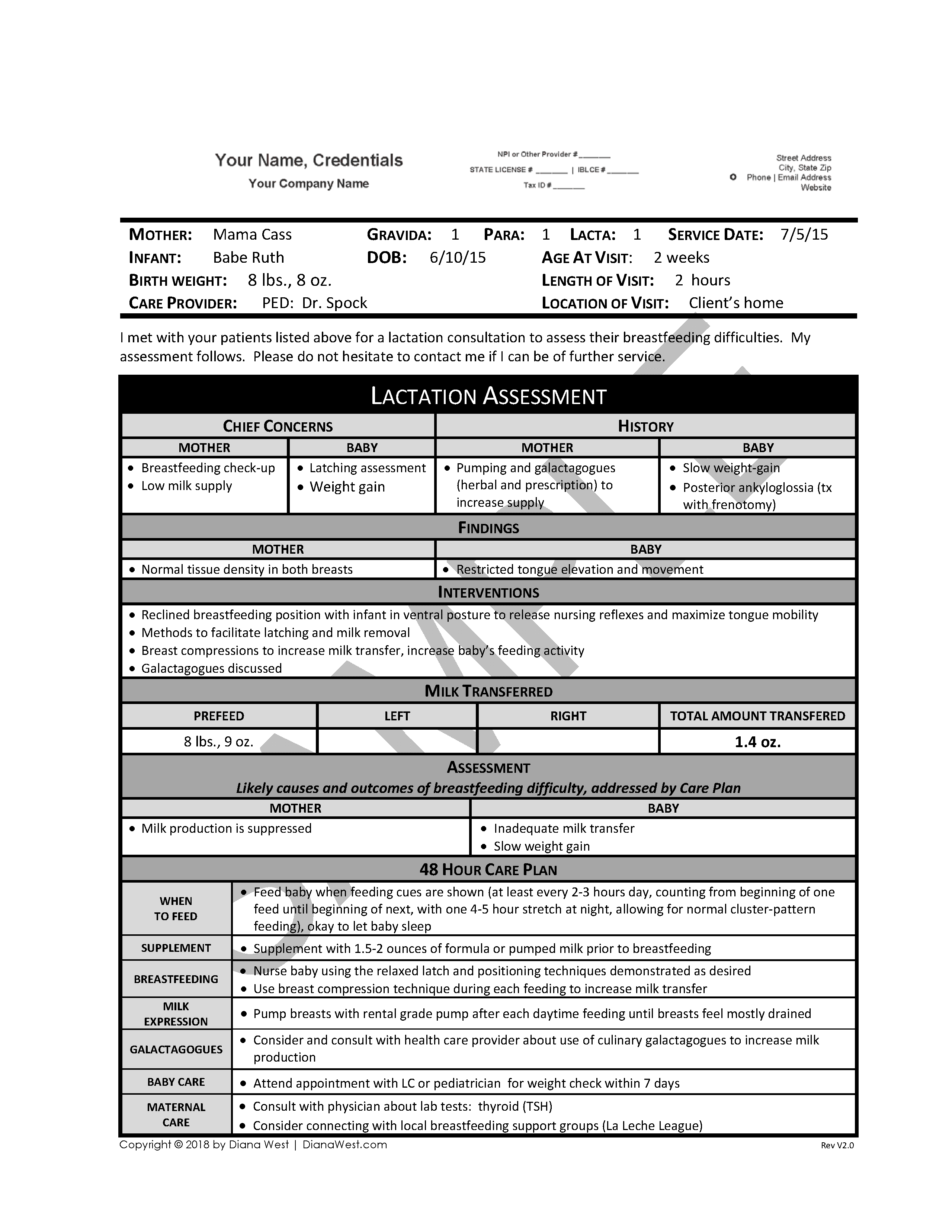 Doctor Report Template—Non Custom Header Inside Shop Report Template