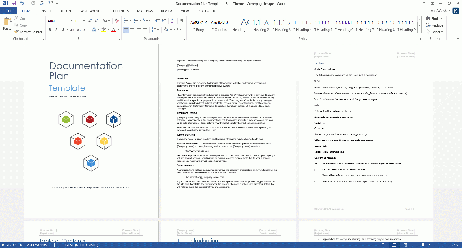 Documentation Plan Template (Ms Word/excel Wbs) – Templates Intended For Where Are Templates In Word