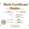 Dog Birth Certificate Template Puppy Birth Certificates Regarding Birth Certificate Templates For Word