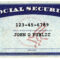 Don't Give Your Social Security Number At These Places Throughout Social Security Card Template Photoshop