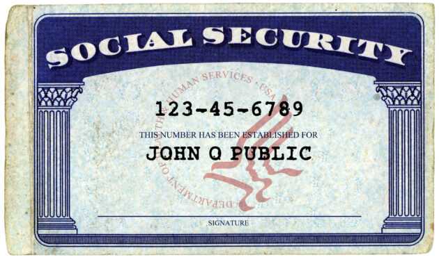 Editable Social Security Card Template