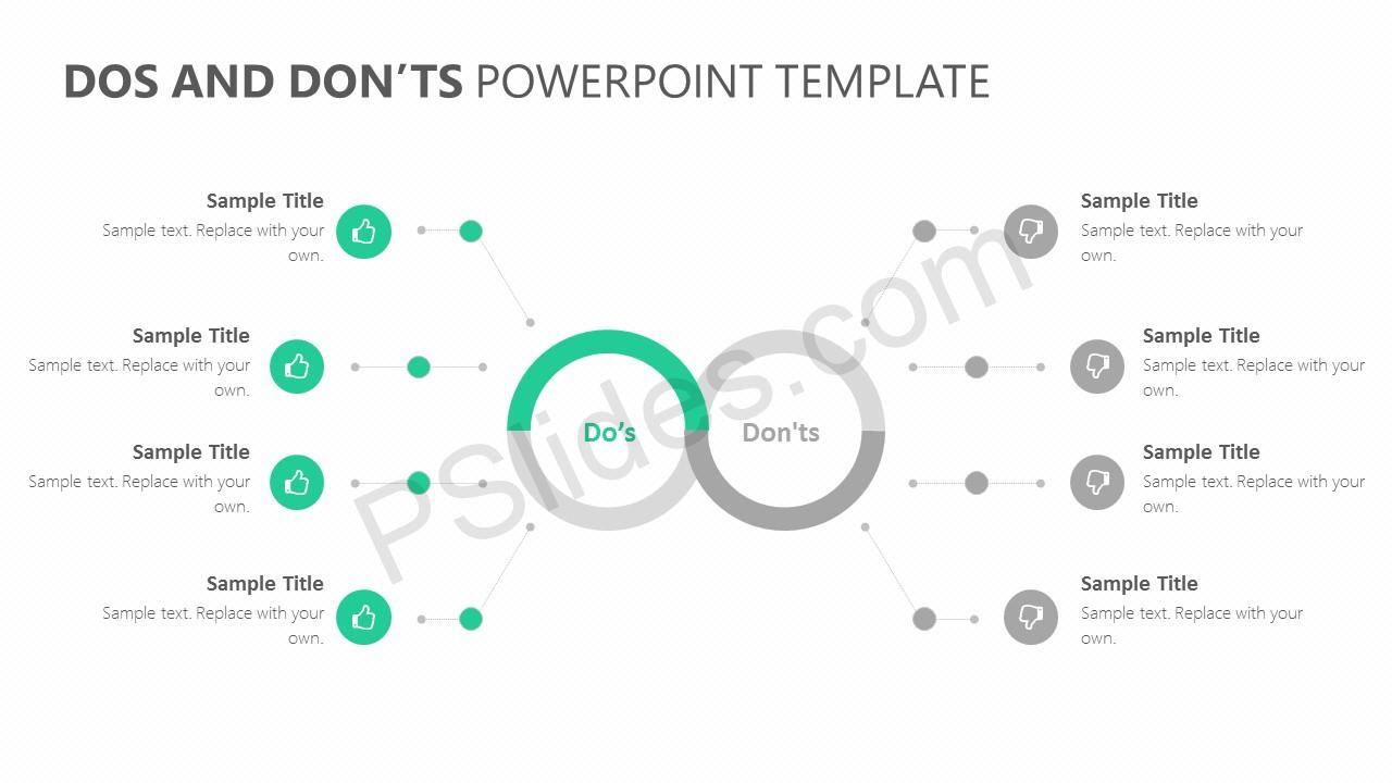 Dos And Don'ts Powerpoint Template - Pslides With Regard To Replace Powerpoint Template