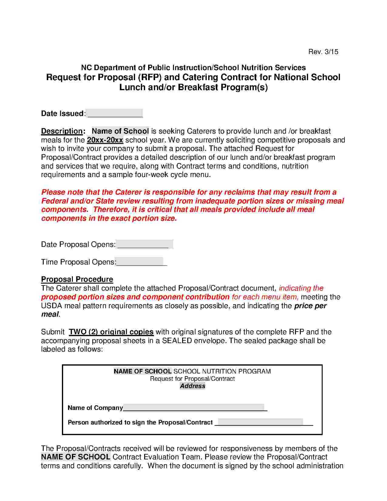 Download Catering Contract Style 1 Template For Free At For Catering Contract Template Word