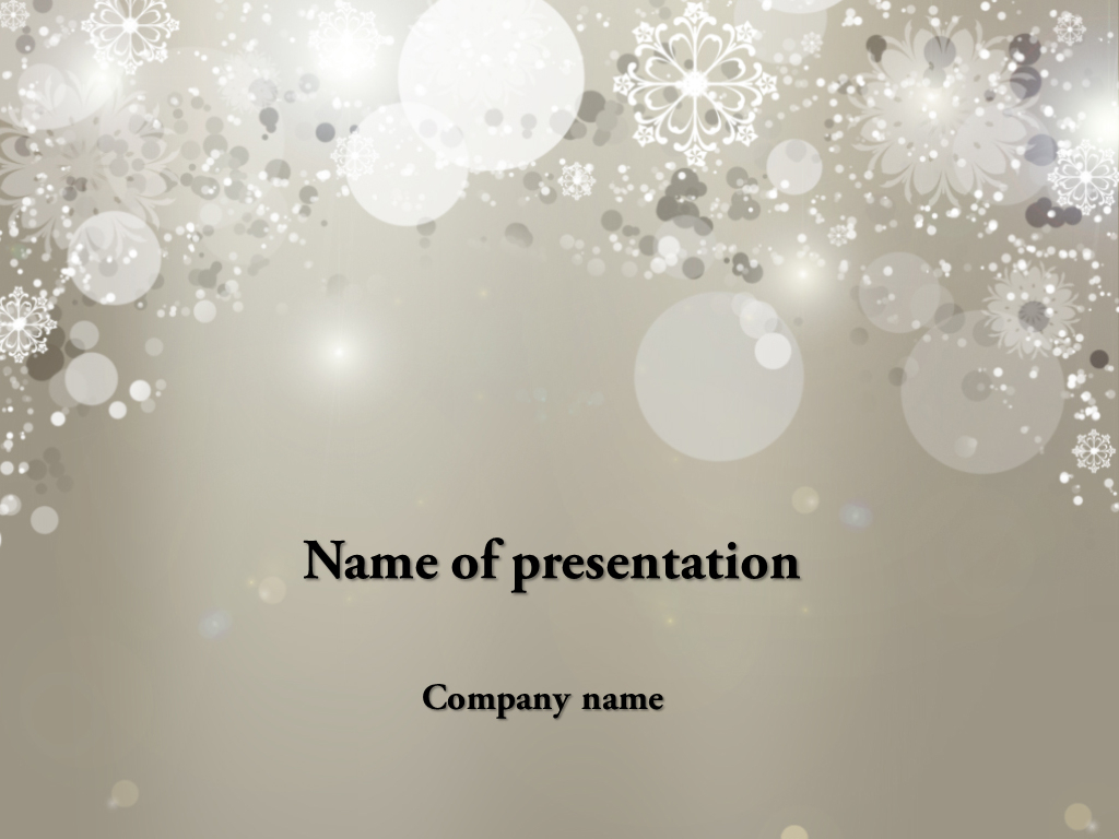 Download Free Falling Snow Powerpoint Template For Presentation With Snow Powerpoint Template