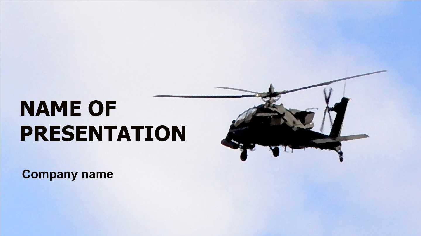 Download Free Helicopter Powerpoint Theme For Presentation In Air Force Powerpoint Template