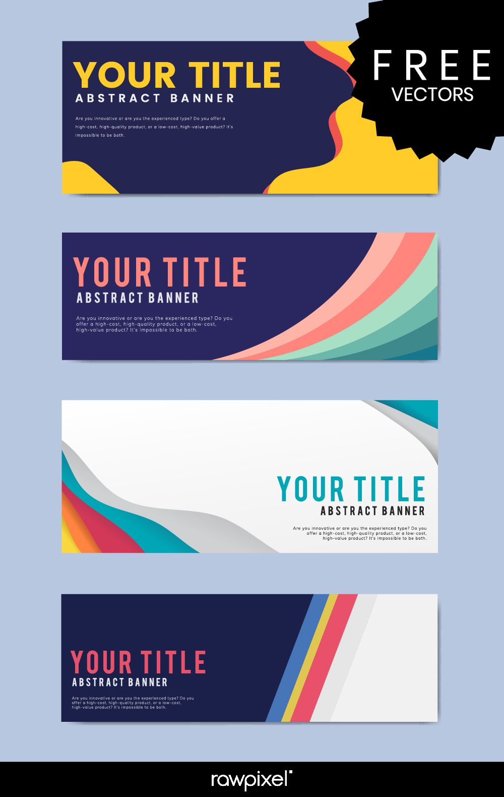 Download Free Modern Business Banner Templates At Rawpixel In Free Website Banner Templates Download