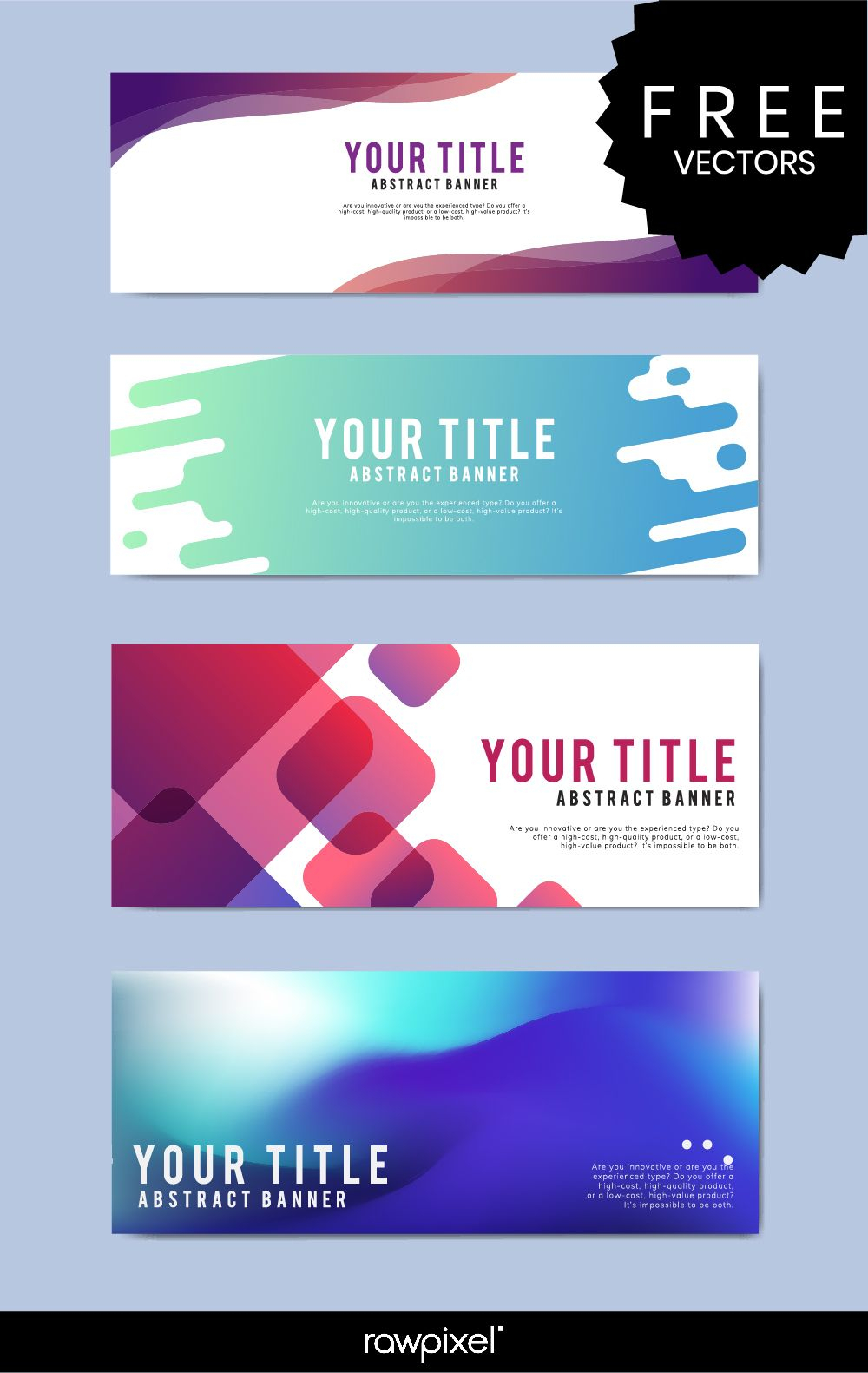 Download Free Modern Business Banner Templates At Rawpixel Within Free Etsy Banner Template