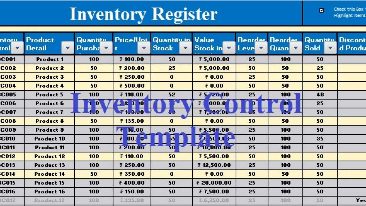 Download Inventory Control Excel Template – Exceldatapro Pertaining To Stock Report Template Excel