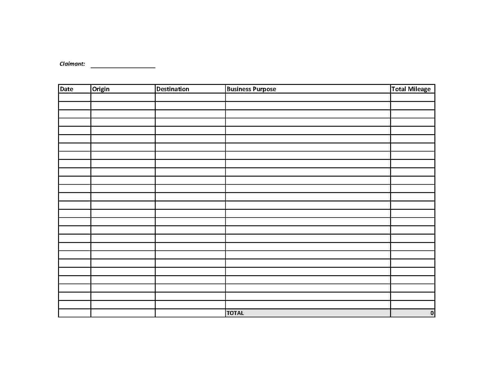 Download Mileage Log Style 635 Template For Free At For Mileage Report Template