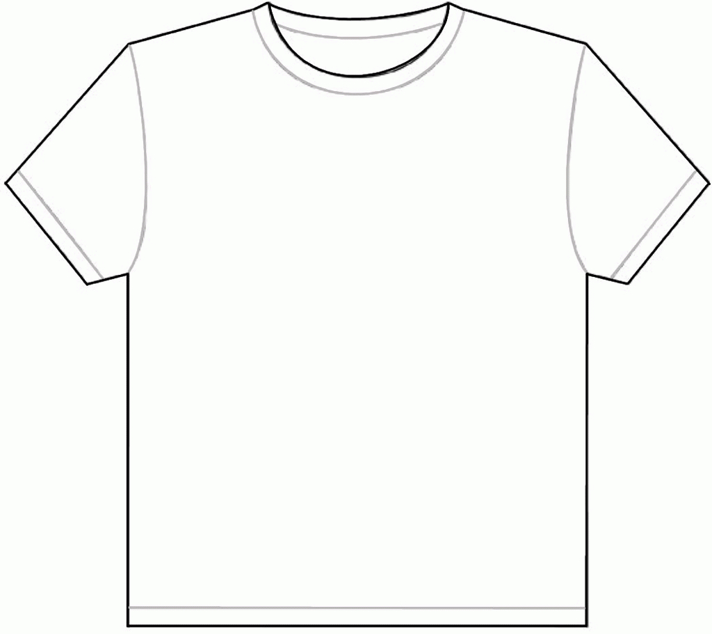 Download Or Print This Amazing Coloring Page: Best Photos Of Intended For Blank Tshirt Template Printable