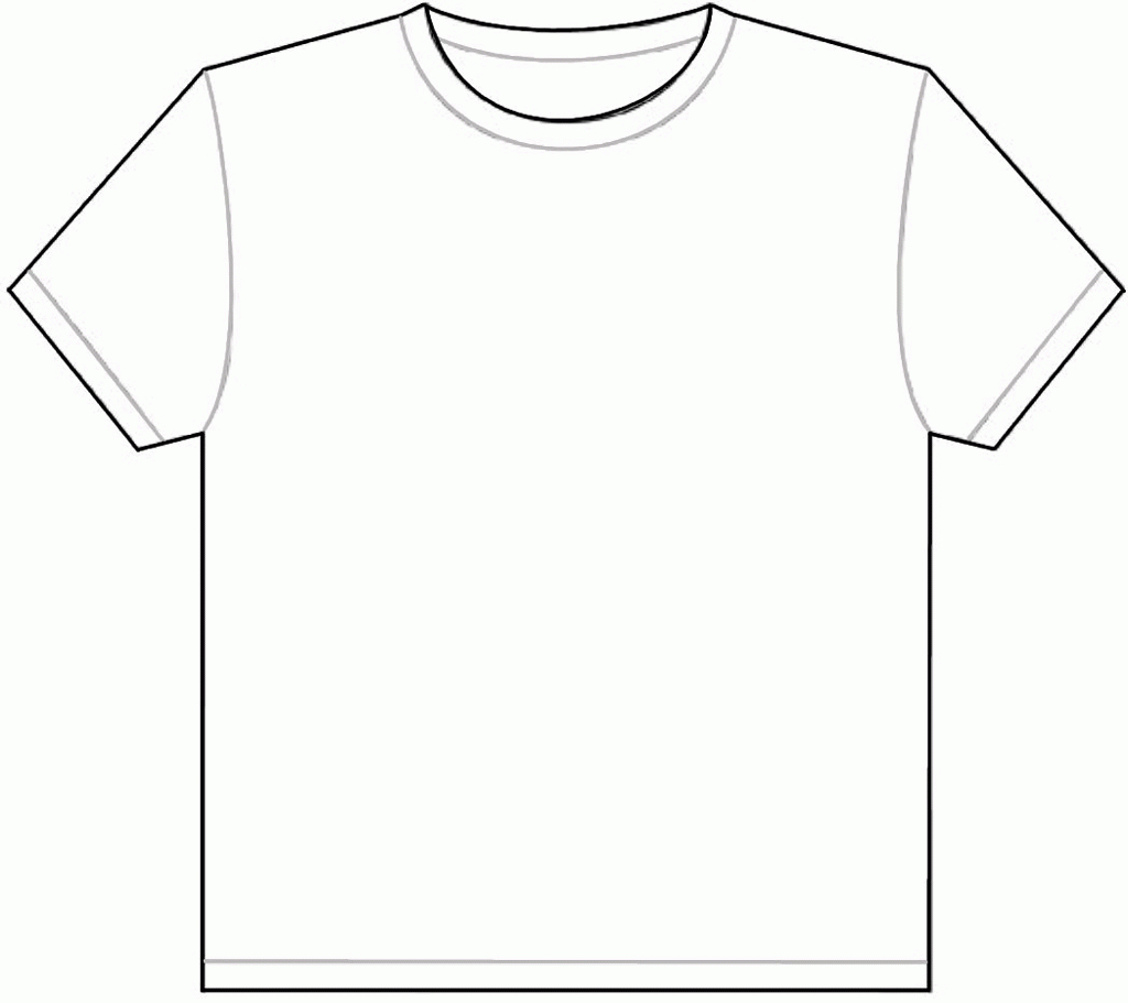 Download Or Print This Amazing Coloring Page: Best Photos Of Intended For Blank Tshirt Template Printable