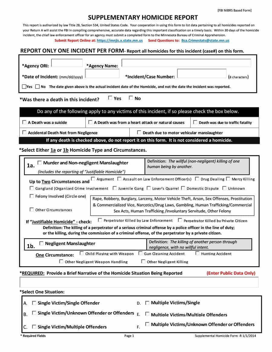 Download Police Report Template 20 | Police | Police Report For Fake Police Report Template