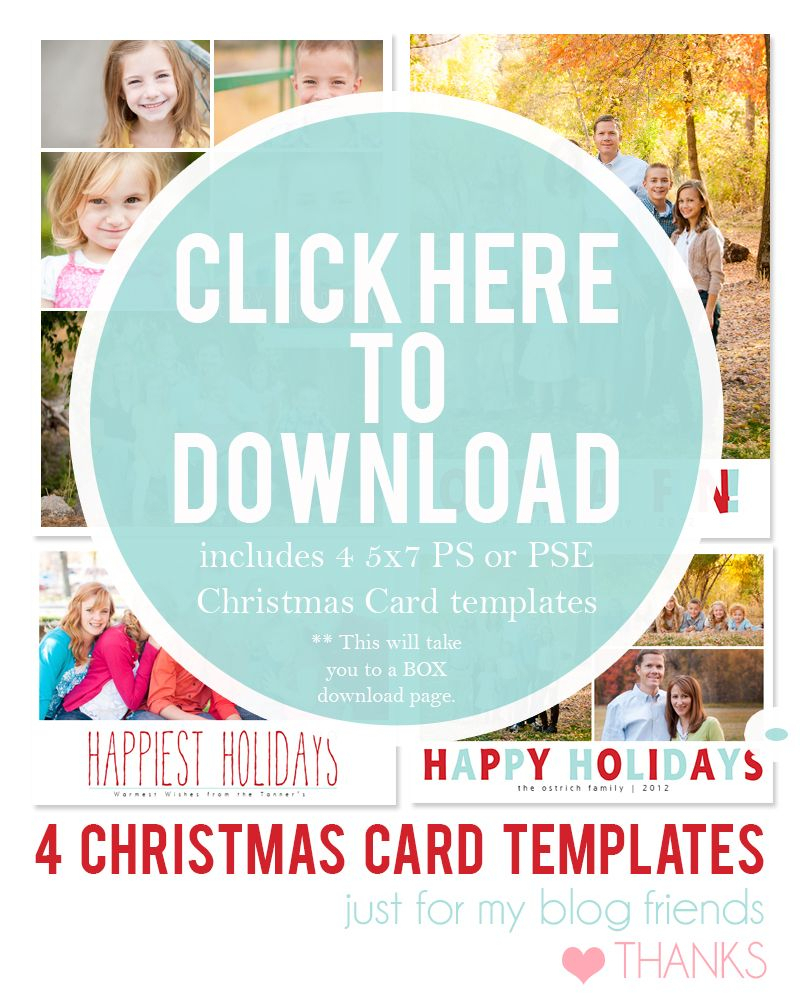 Downloadable Christmas Card Templates For Photos |  Free Regarding Christmas Photo Card Templates Photoshop