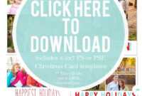 Downloadable Christmas Card Templates For Photos |  Free with Free Christmas Card Templates For Photoshop