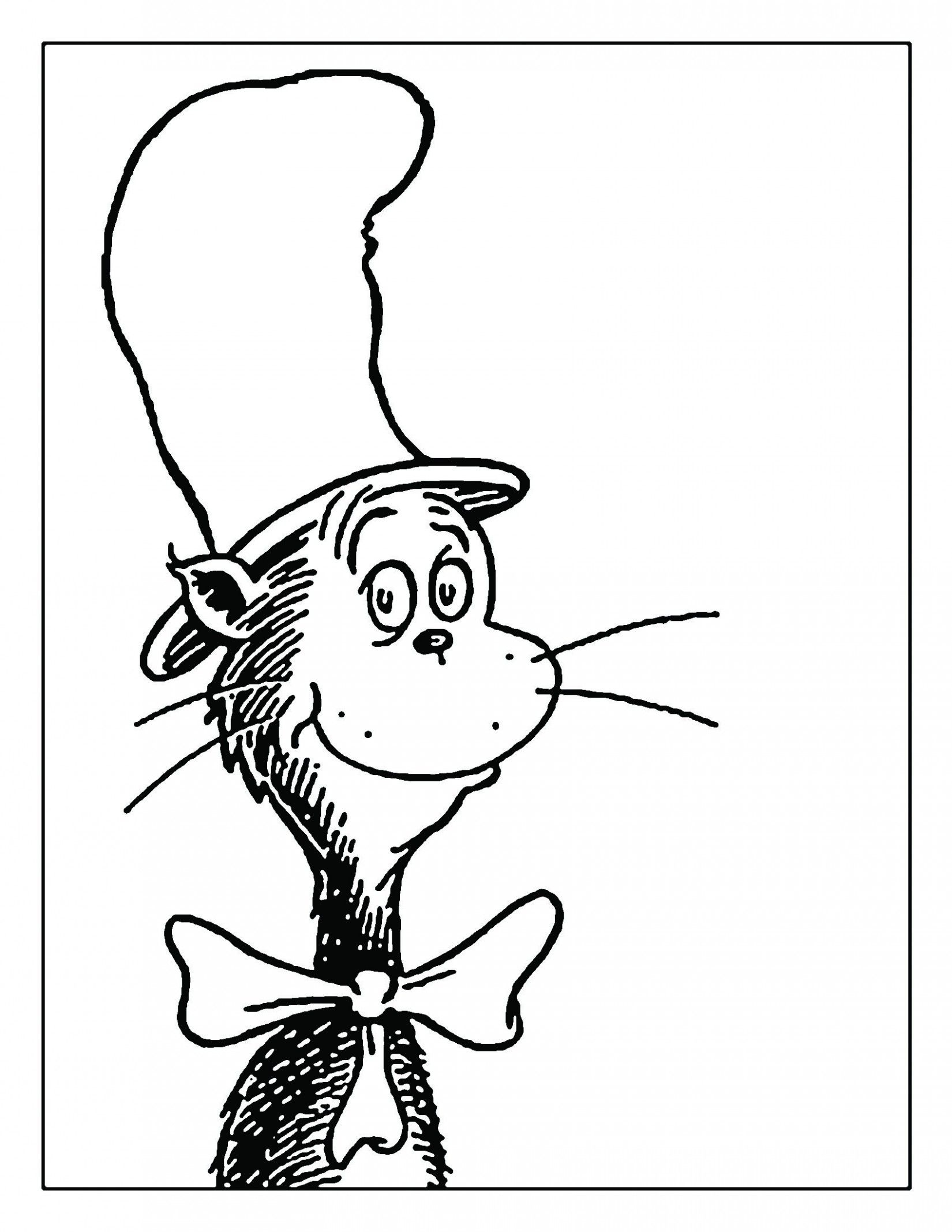 Dr. Seuss Cat In The Hat |  Dr Seuss  | Dr Seuss Coloring With Regard To Blank Cat In The Hat Template