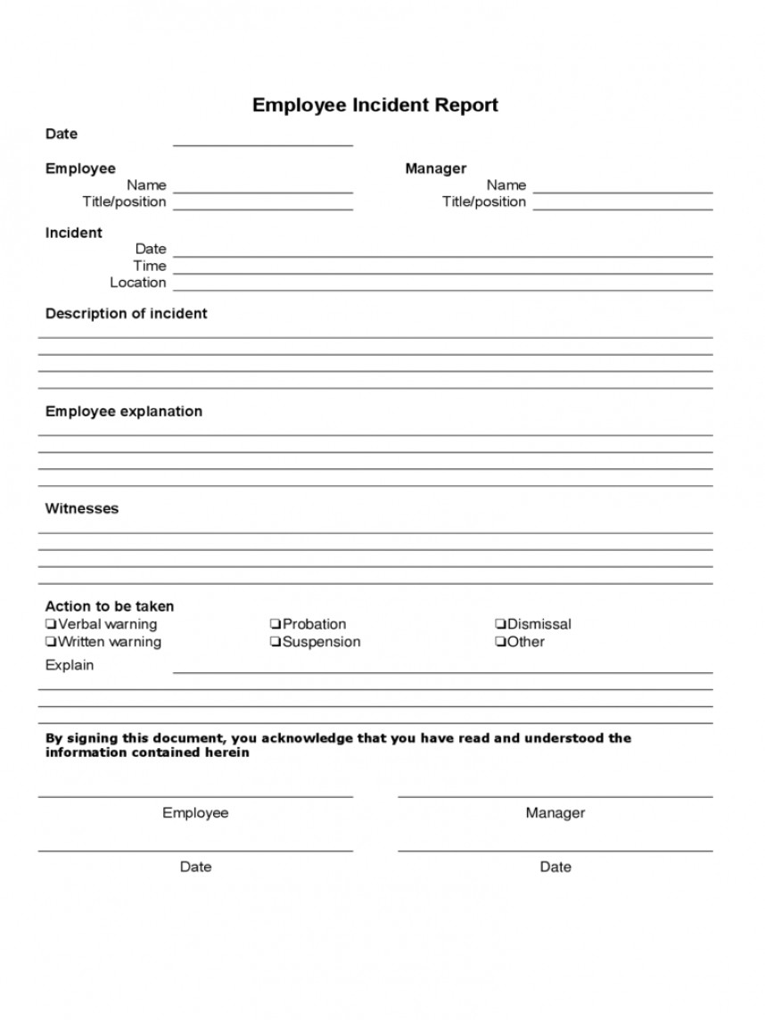 Dreaded Security Incident Report Template Ideas Doc Word With Incident Report Form Template Word