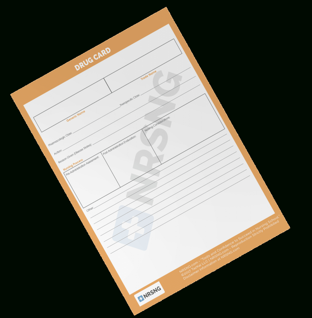 Drug Card Template | Nrsng Regarding Pharmacology Drug Card Template