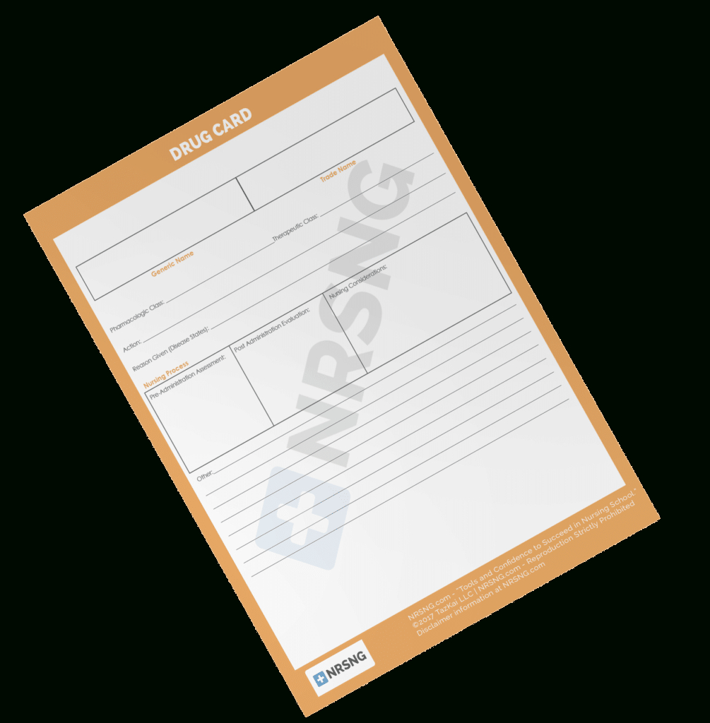 Drug Card Template | Nrsng Throughout Med Cards Template