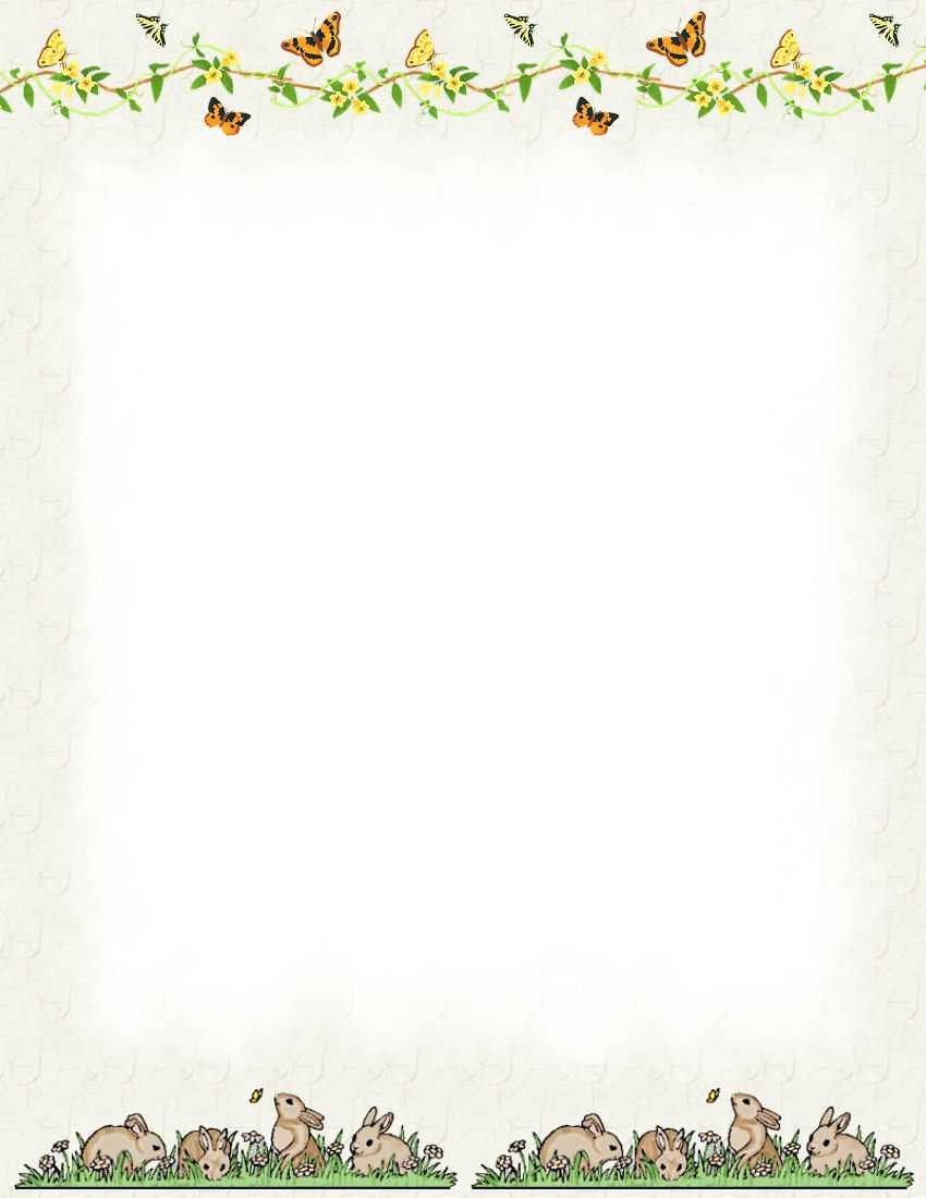 Easter Stationery Theme Free Digital Stationery Intended For Word Stationery Template Free