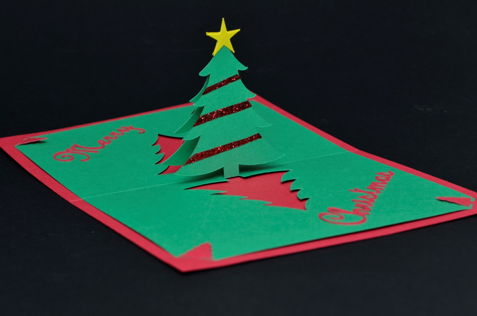Easy Christmas Tree Pop Up Card Template With Regard To Pop Up Tree Card Template