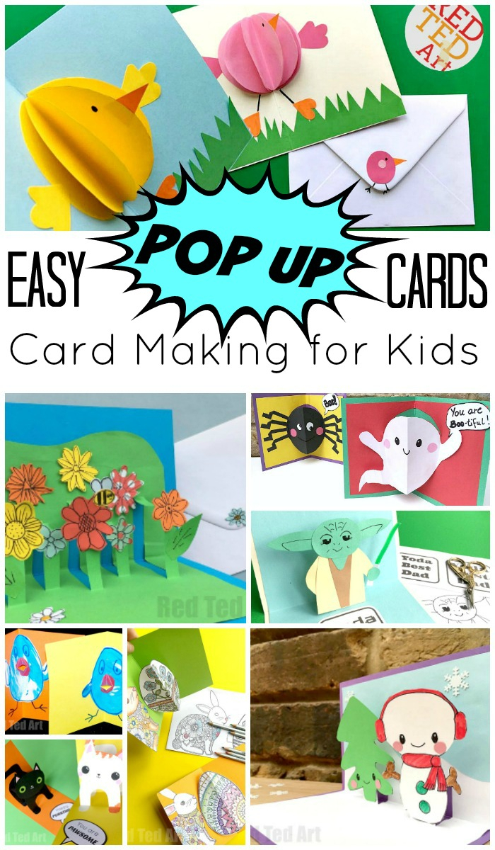 Easy Pop Up Card How To Projects – Red Ted Art For Diy Pop Up Cards Templates