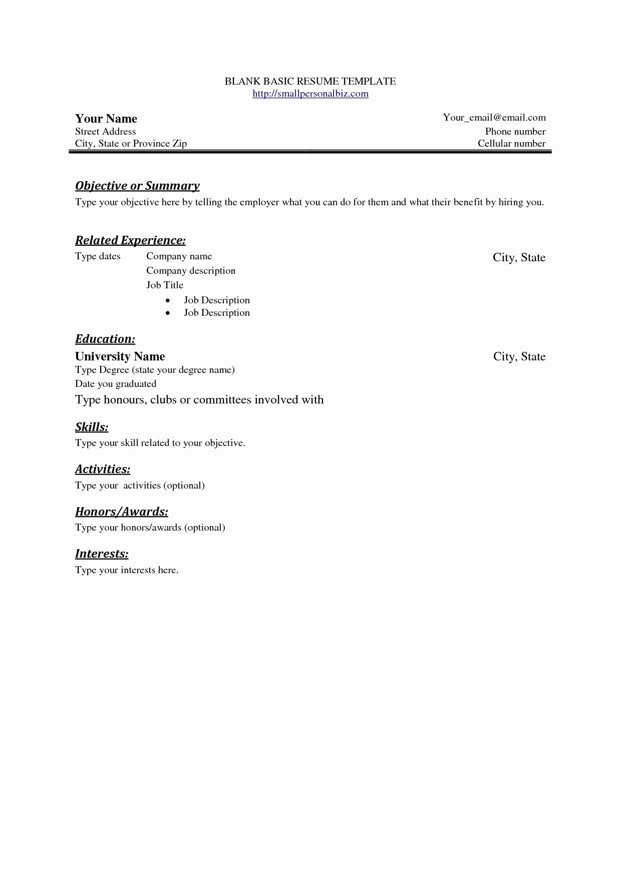 Easy Resume Template Free Cover Letter Templates With Free Basic Resume Templates Microsoft Word