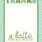 Easy Teacher Gift Craft “Thanks A Latte” Starbucks Gift Card Throughout Thanks A Latte Card Template